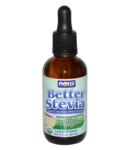 Organic Liquid Stevia, Now Foods (60ml) - Click Image to Close